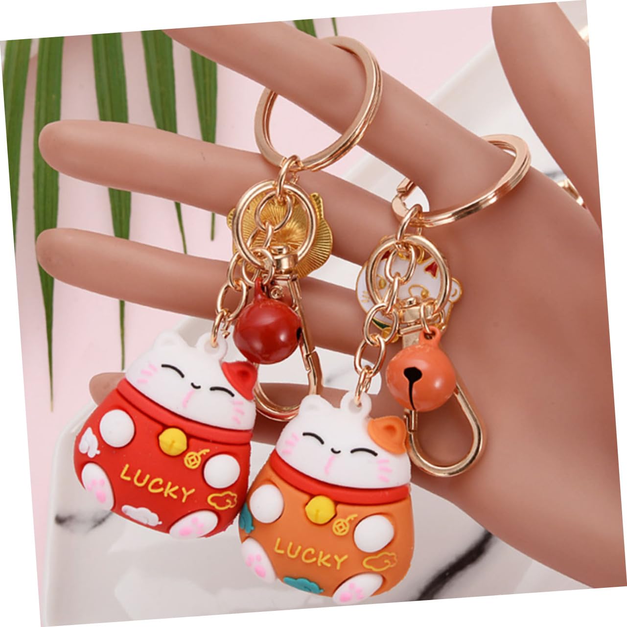 SOIMISS 20stücke Glückskatze Schlüsselanhänger Niedliche Bag Pendants Für Taschen Multi-funktionale Deko Für Und Accessoires