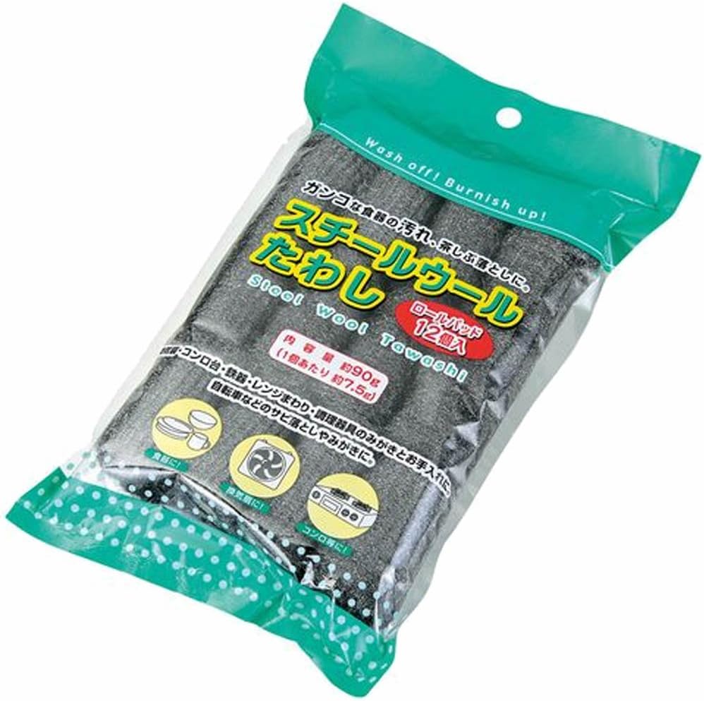 Echo Metal 1499-170 Steel Wool Scourer Roll Pads, Pack of 12
