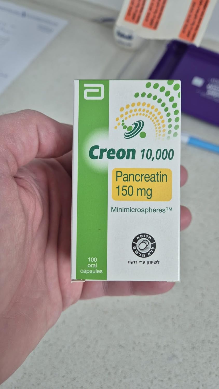 UPAX Creon 10,000 Pancreatin 150mg – Digestive Enzyme Supplement with Lipase, Protease & Amylase – Supports Healthy Digestion & Nutrient Absorption – 100 Count - Image 2