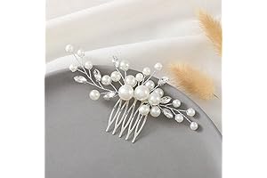 Wedding Bridal Pearl Hair Accessories Comb and Pins Set