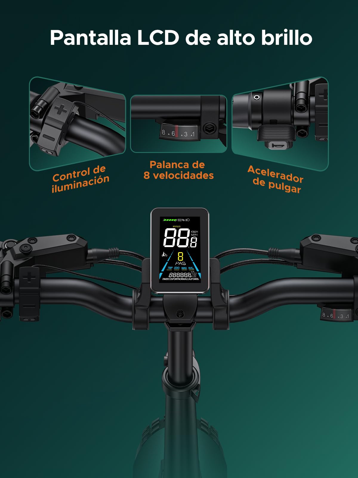 ENGWE Bicicleta eléctrica Plegable |768Wh 16AH Durabilidad 110KM | 20" × 4.0" Fat Tire Bicicleta Eléctrica | Sensor de Par | Suspensión Completa | 8-Velocidades | Engine Pro 2.0