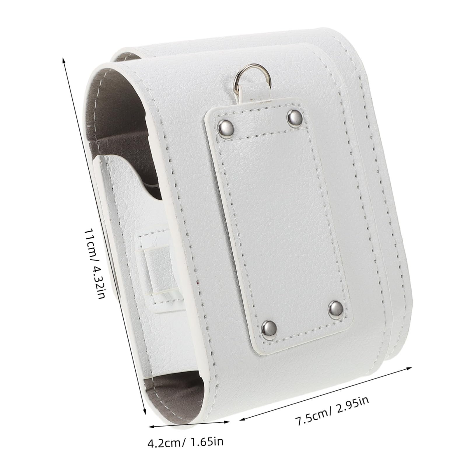 BESTonZON De Rangement pour Télémètre Petit De Golf Stockage Cas Léger Poche Mince Caddie Accessoire pour Télémètre Télémètre pour Les Jours Blanche Faux Cuir