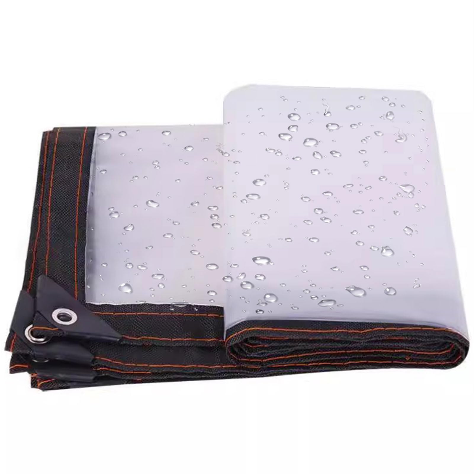 Lona transparente impermeable de plástico resistente a desgarros para lluvia 3x9m