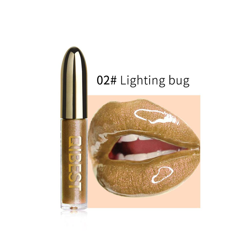 28 Colors Glitter Lip Gloss, Elevin(TM) Women's Fashion Glitter Flip Metallic Matte Liquid Lipstick Candy Shiny Lip Gloss