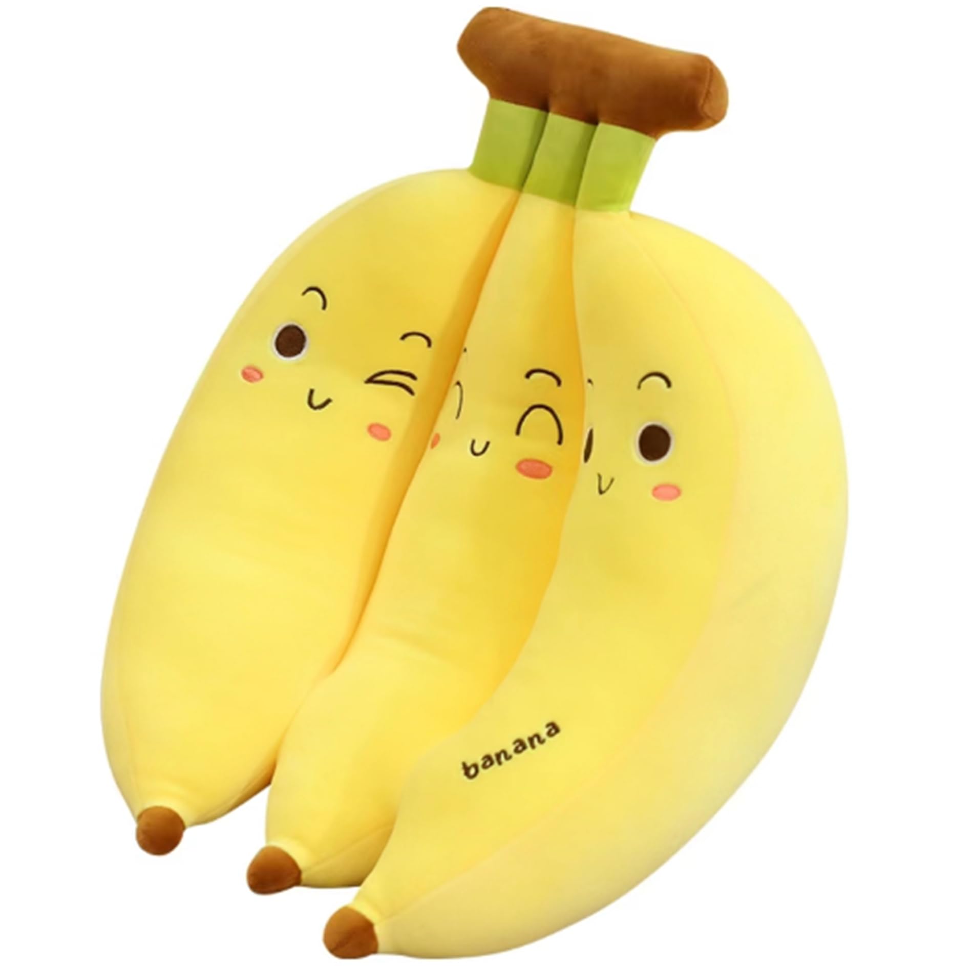 SHAKTISM Giant Banana Plush Toy, Soft Stuffed Banana Pillow for Kids & Adults, Cute Kawaii Fruit Plush Cushion, Hugging Sleeping Pillow, Home Sofa Decor & Birthday Gift (Yellow)-image-25