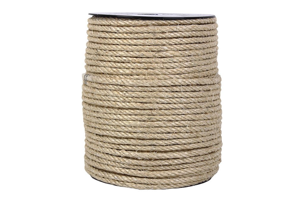 CUERDA SISAL 4 CABOS 18 MM 25 MTS NATURAL - Unid: 1