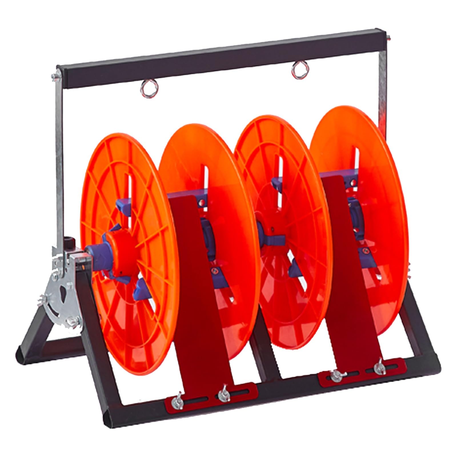 WDSOPK Wire Spool Rack Holder for Cables, Made Of Carbon Steel - Wire Cable Reel Stand for Wires/Paracord/Starter Wire - Heavy Duty Cable Dispenser, Easy to Organise Wire (2 Reels)