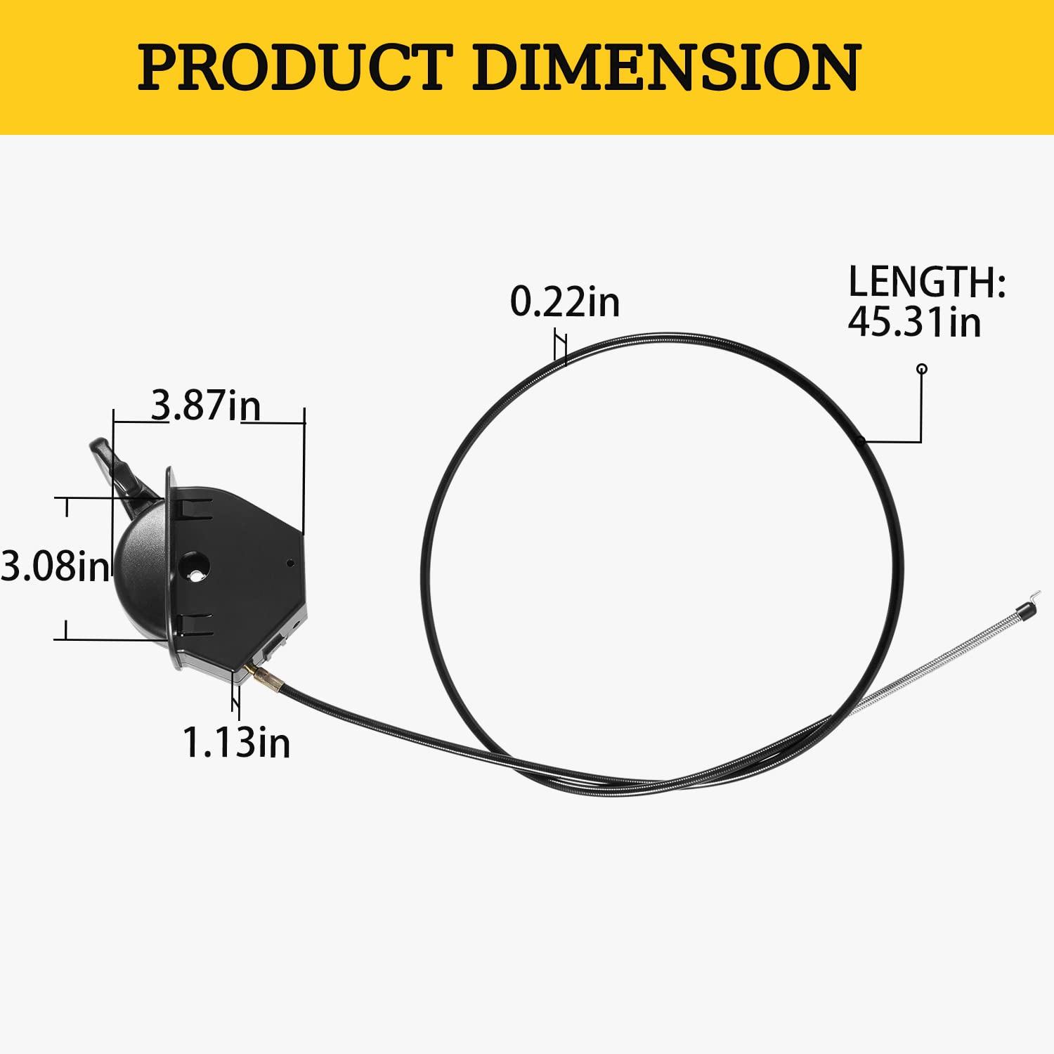 746P06431 - Cable de acelerador/estrangulador de repuesto para cortacésped CUB Cadet XT1 XT2 SLX54 GX54 GX50 ST54 746-06431