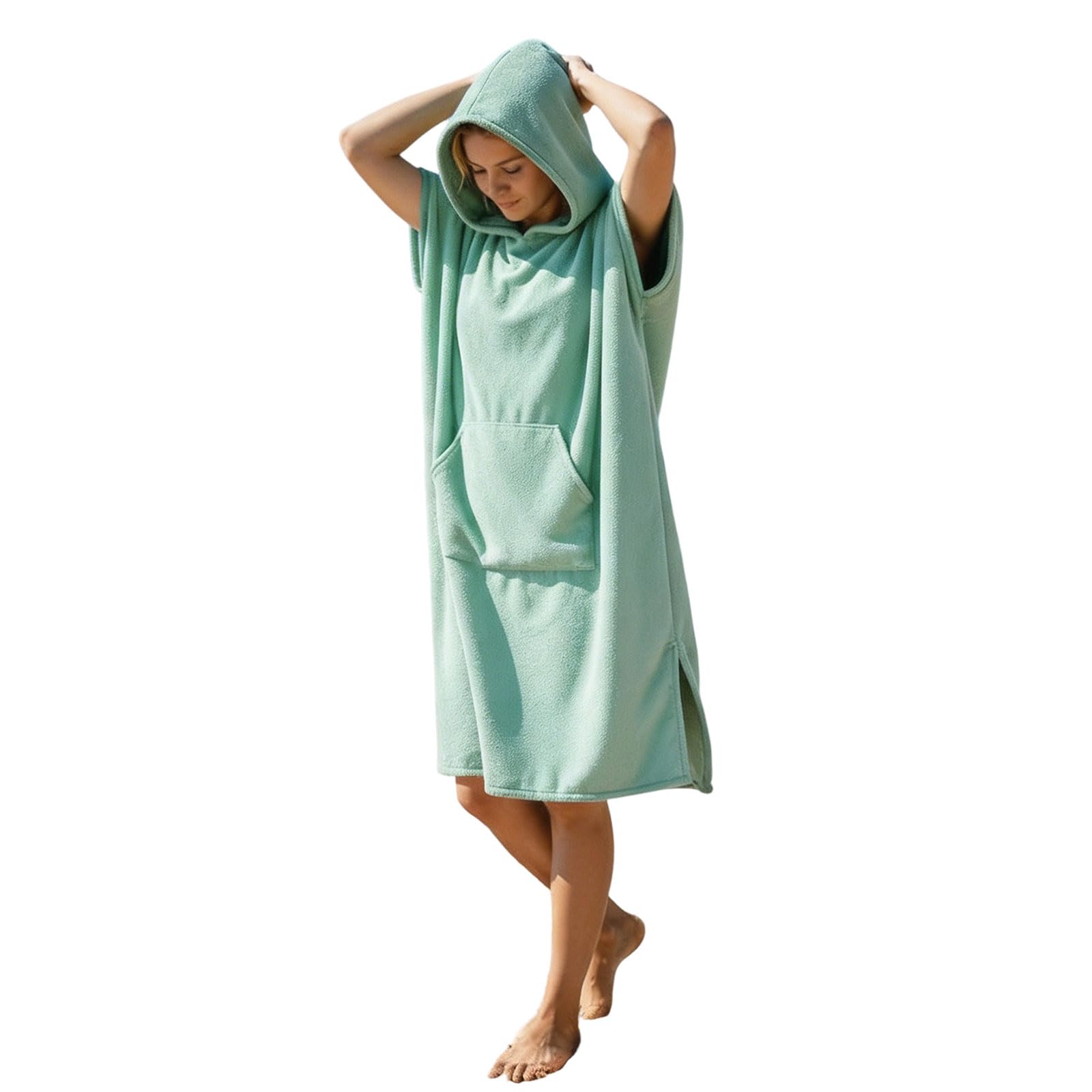 Cape de bain en microfibre : l'astuce pour se changer à l'abri des regards indiscrets - 7