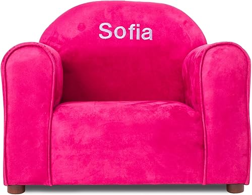 Miniatura 10 de Keet Silla tapizada personalizada para niños -Personalizar con nombre- Microsuede Pink