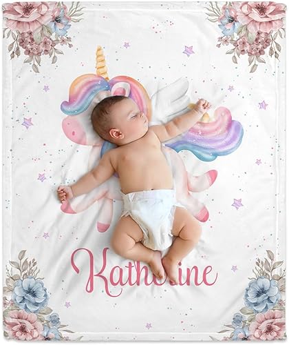 Vista 17 de Hyturtle Manta personalizada con estampado de vaca con nombre, mantas de bebé personalizadas para niños y niñas con estampado de vaca blanca y Vaca 7