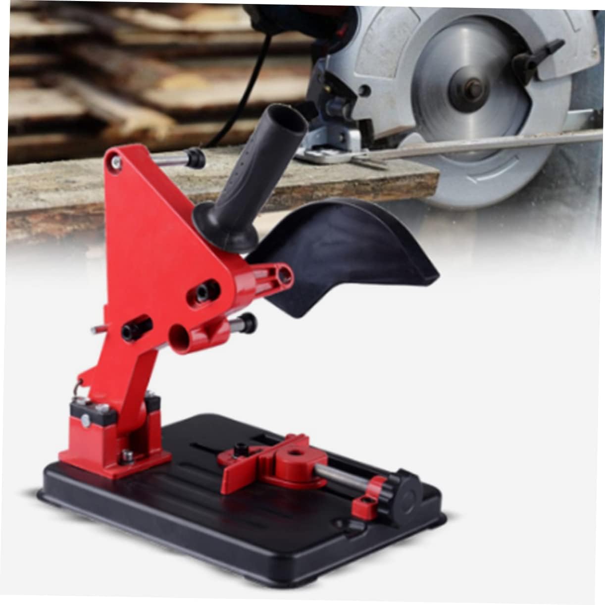 WOONEKY 1pc Angle Grinding Machine Holder Base for Angle Grinders High-strength Bracket Suitable for Cutting and Polishing Tasks Miniature Design for Versatile Use