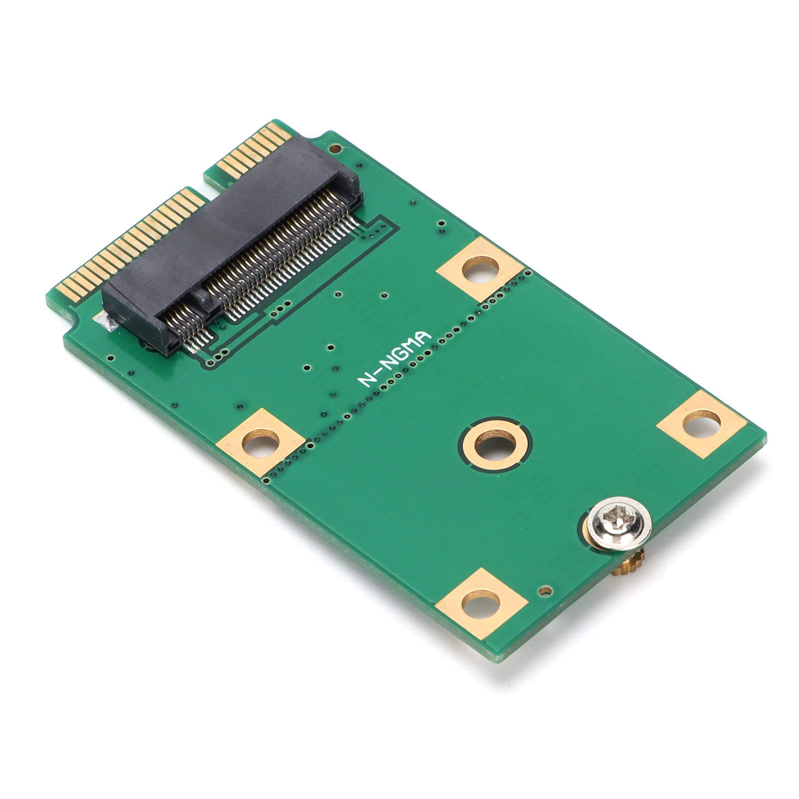 Msata Adapter, Compact Reader Card Quick Install 2 Fixing Holes Msata Ssd Light Weight Sophisticated Technology with Screws and Nuts for PCB