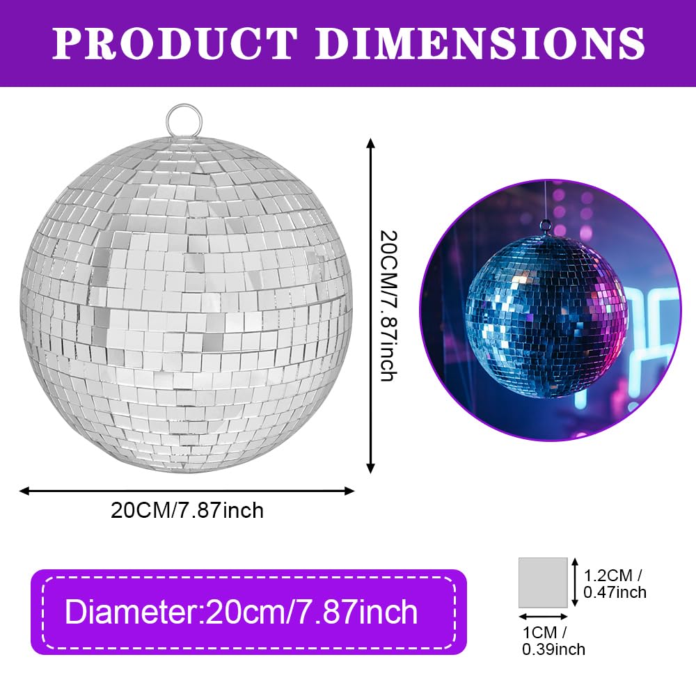 Amazon | CYNNXIA ミラーディスコボール 20cm ミラーボール