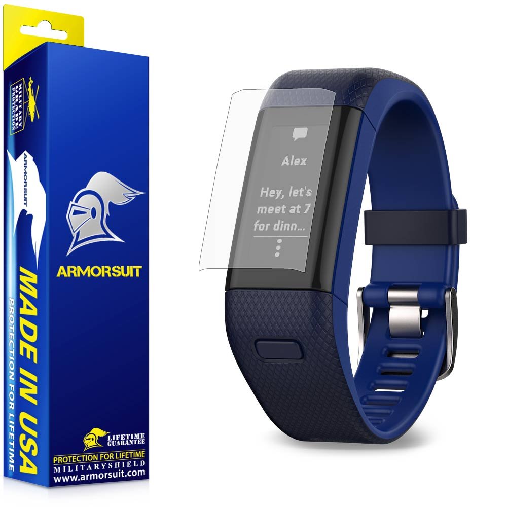 ArmorSuit Garmin Vivosmart HR+ Screen Protector [2 Pack], MilitaryShield Anti-Glare Matte Screen Protector compatible with Garmin Vivosmart HR+ - Anti Bubble Film
