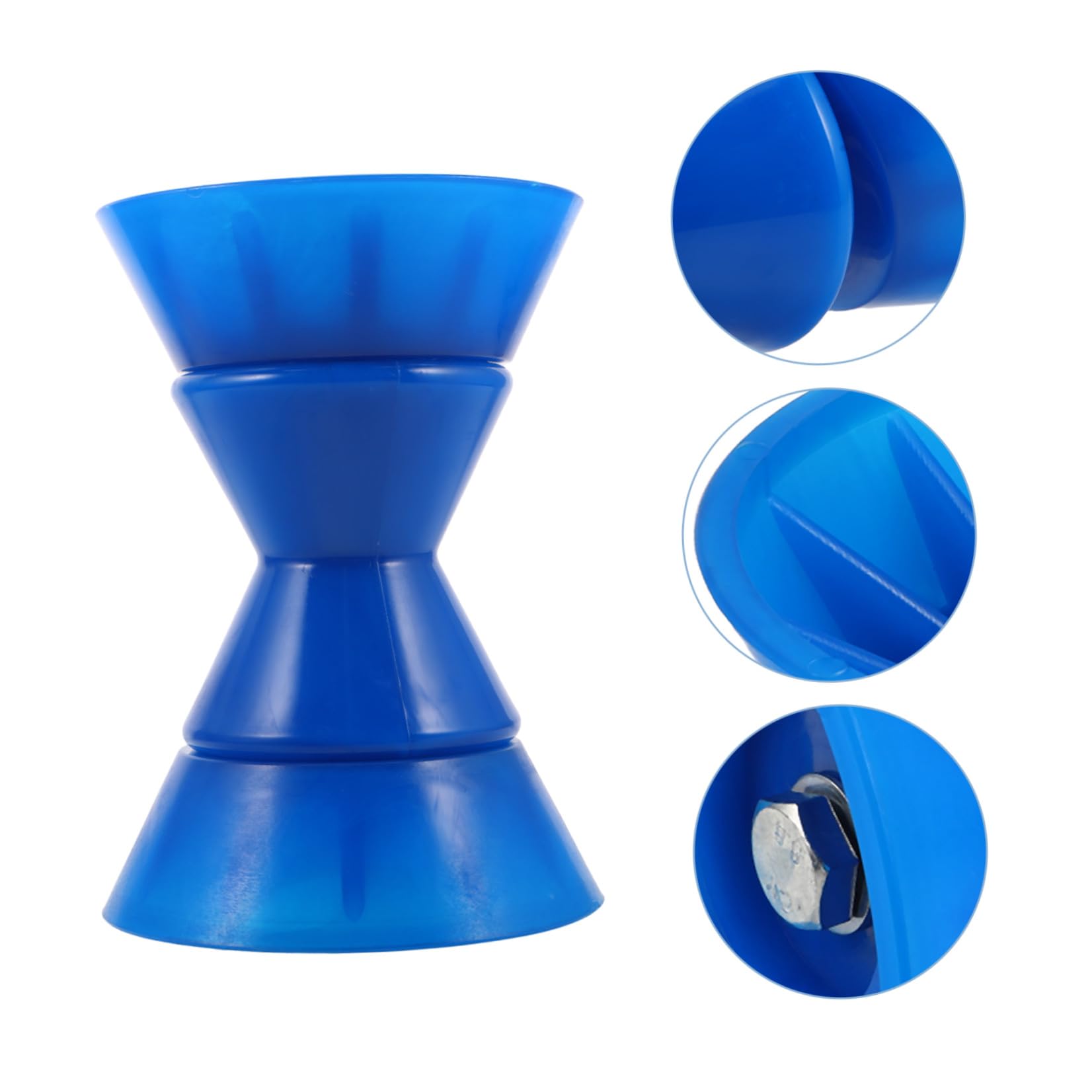 SHINEOFI Kit Rulli Superiori per Rimorchio Barca Blu Pu Plastico Lega | Kayak e Boat Trailer, Trasporto Carico e Alaggio, Installazione Rapida, Lunga Durata