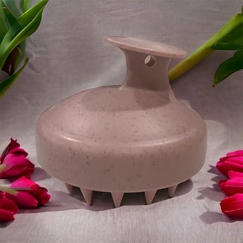 Miniatura 7 de Cepillo desenredante ecológico con masajeador de cuero cabelludo, nudo anitario para un cabello suave y sin encrespamiento, exfoliante para cuero