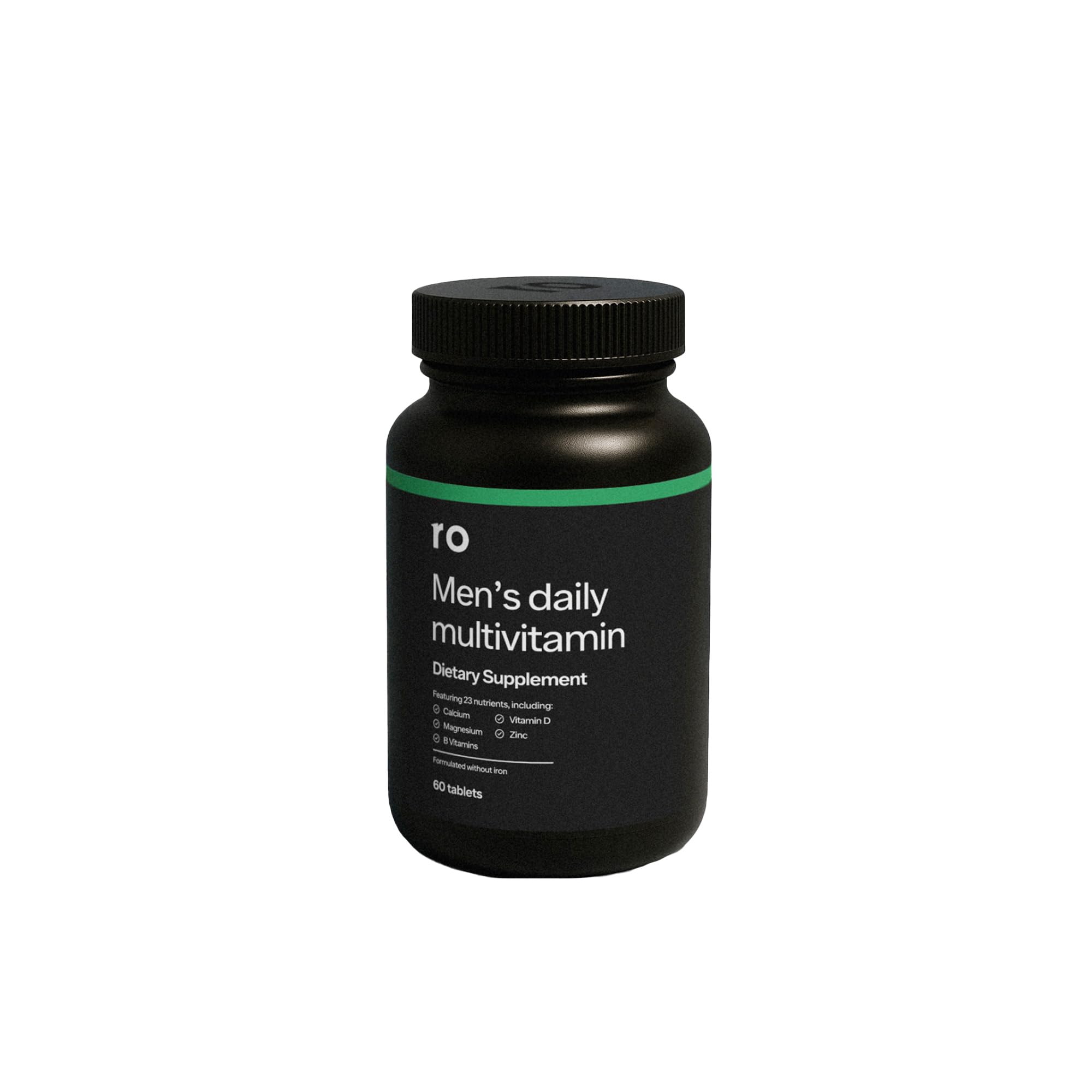 Ro Daily Multivitamin for Men | Supports Physical Activity, Brain + Heart Health, and Immune System with 23 Key Nutrients Including Calcium, Magnesium, and Zinc | 30-Day Supply (60 Tablets)