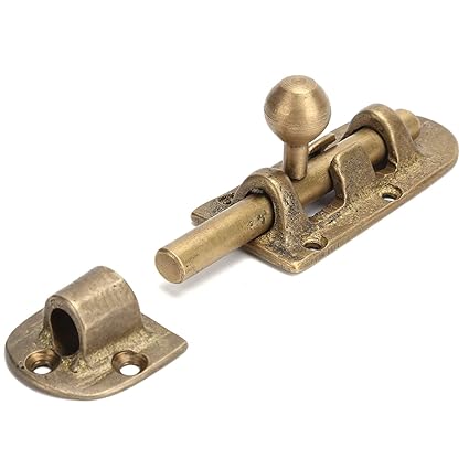 Wedinard Door Bolts, Hardware Tools Vintage Brass Door Latch Sliding Bolts, Antique Door Window Bolts for Wooden Doors Home Office Gate