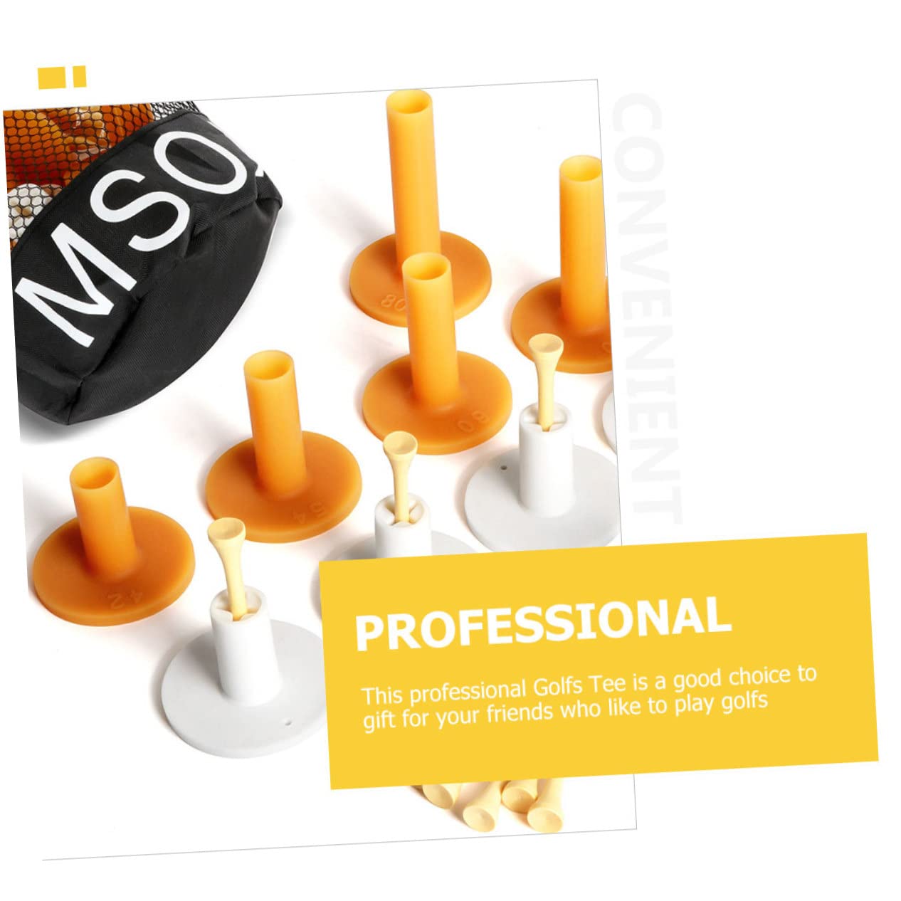 VANZACK 24stücke Golfball Flexible Golf Tees Für Training Und Einfach Zu Verwenden Für Indoor Und Outdoor-übungen