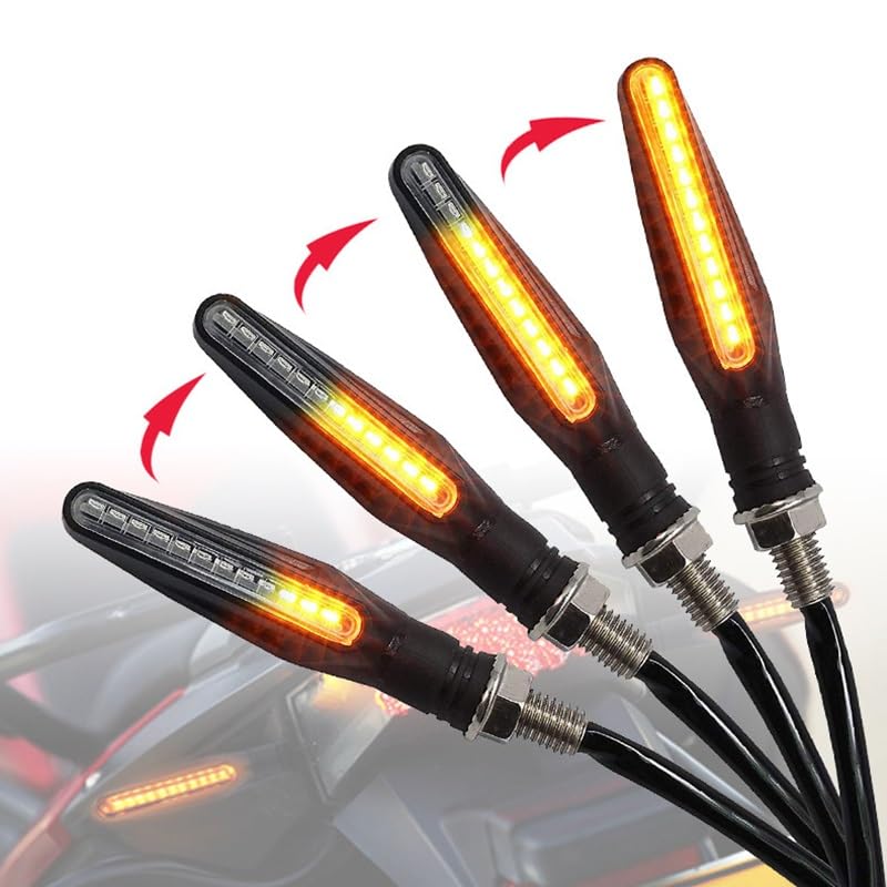 Clignotants universels pour motos avec feux pliables anti casse
