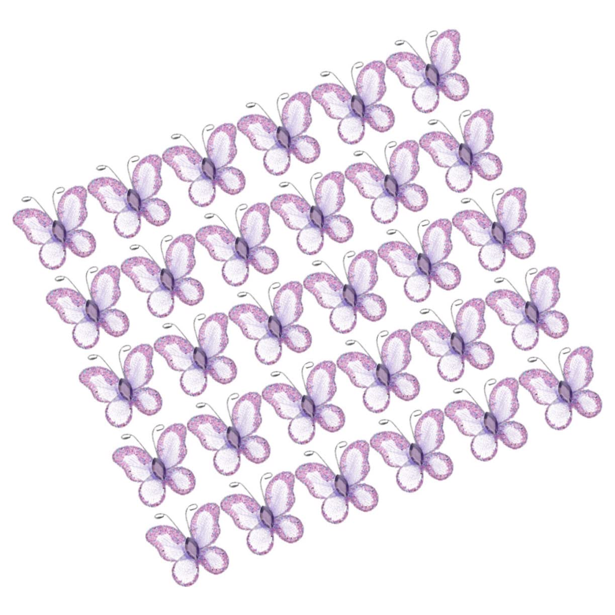 Amosfun 300stücke Mesh Schmetterlinge Glitzernde Wanddekoration Für Hochzeiten Und Partys Kreative Bastelideen Für Schlafzimmer Und Wohnräume Vielseitige Einsatzmöglichkeiten