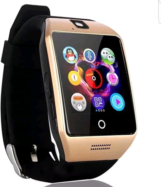 Bluetooth Smart Watch Touchscreen con fotocamera ZRSJ smartwatches Q18 con slot per schede SIM per Android IOS iPhone Samsung Smartphones Bambini Uomini Donne