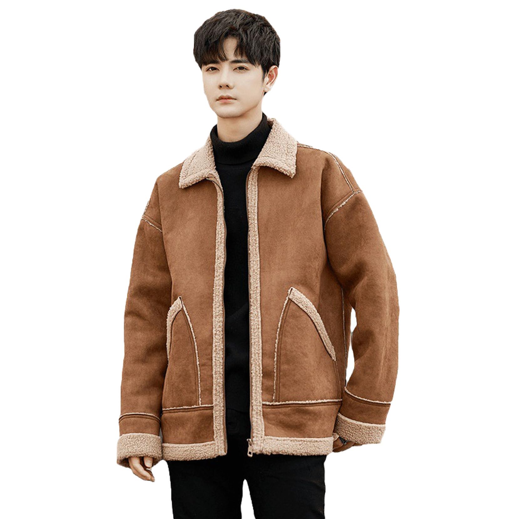 Amazon | [Donahutt03] フリースジャケット ボアジャケット メンズ