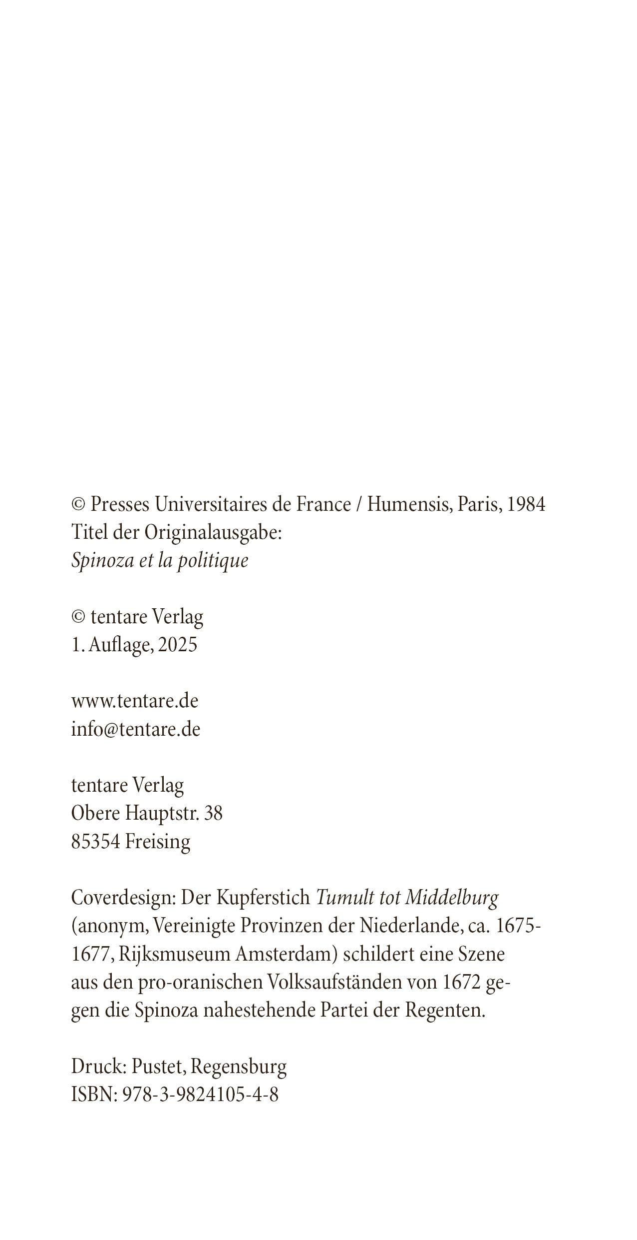 Spinoza und die Politik