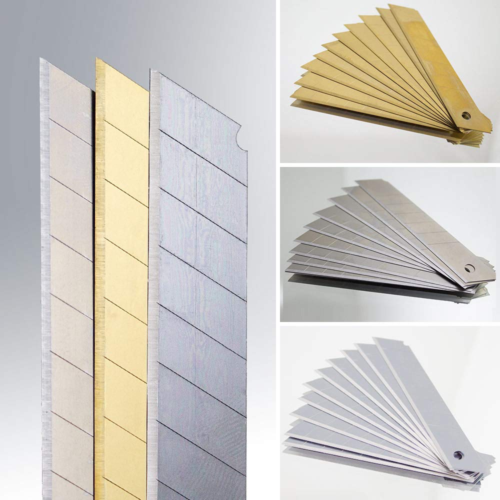 Profi Abbrechklingen Ersatzklingen Cuttermesserklingen Klingen für Cuttermesser (Stahl, 1000)