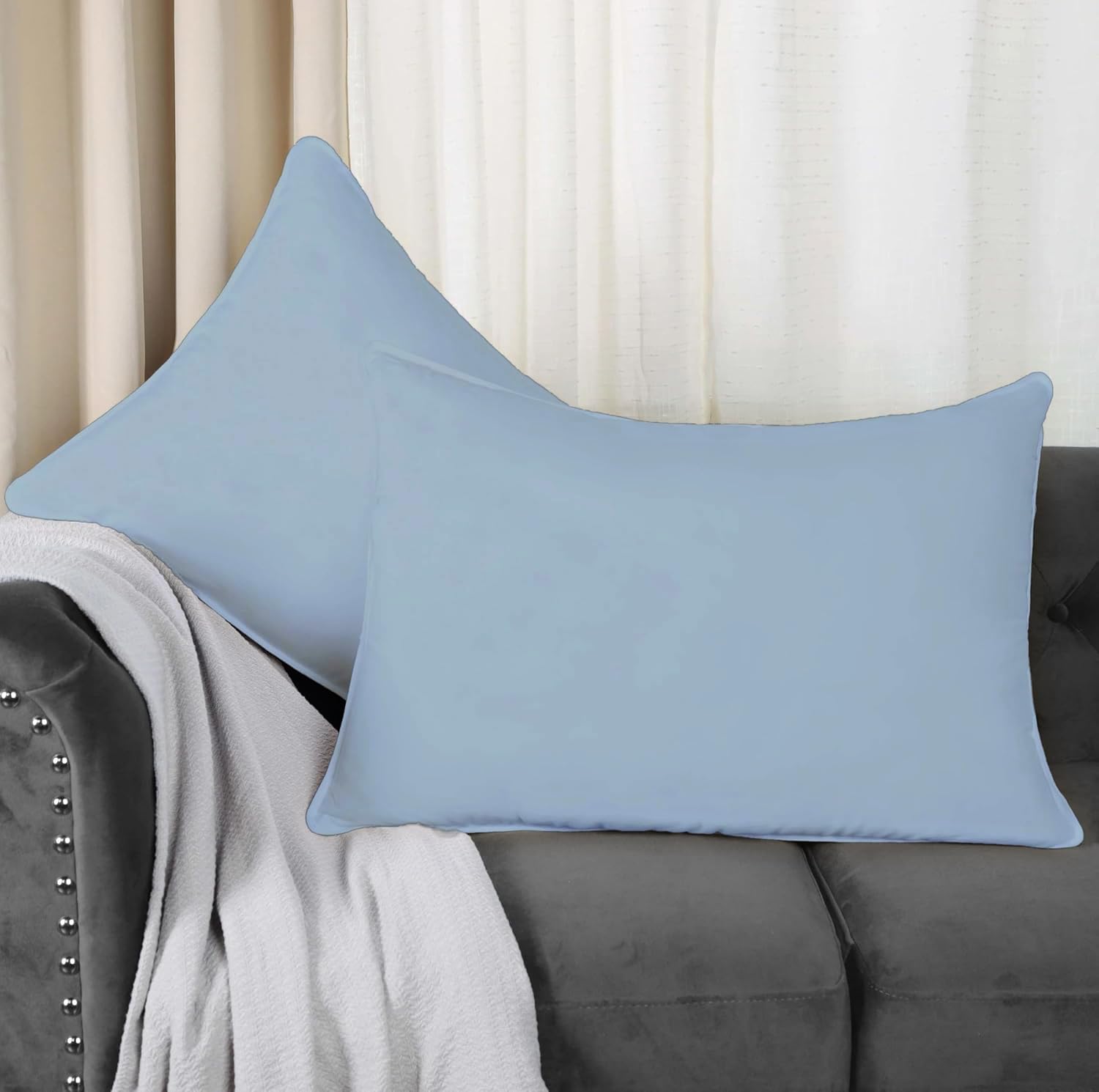 Cameo Rose Cotton Pillow Covers - Set of 2 -18