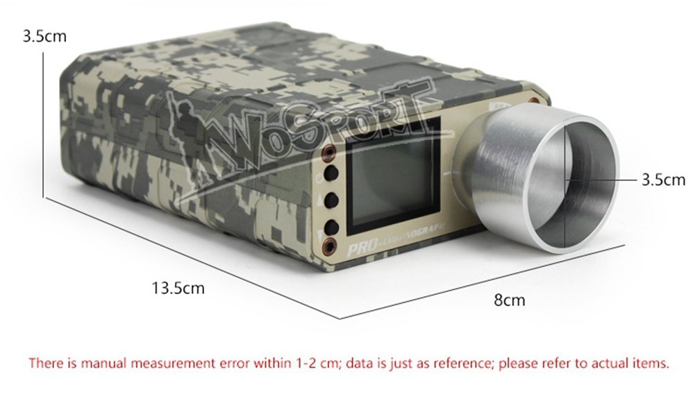 Taktische X3400 Airsoft Schießen Speed Tester für BB Ball/Paintball