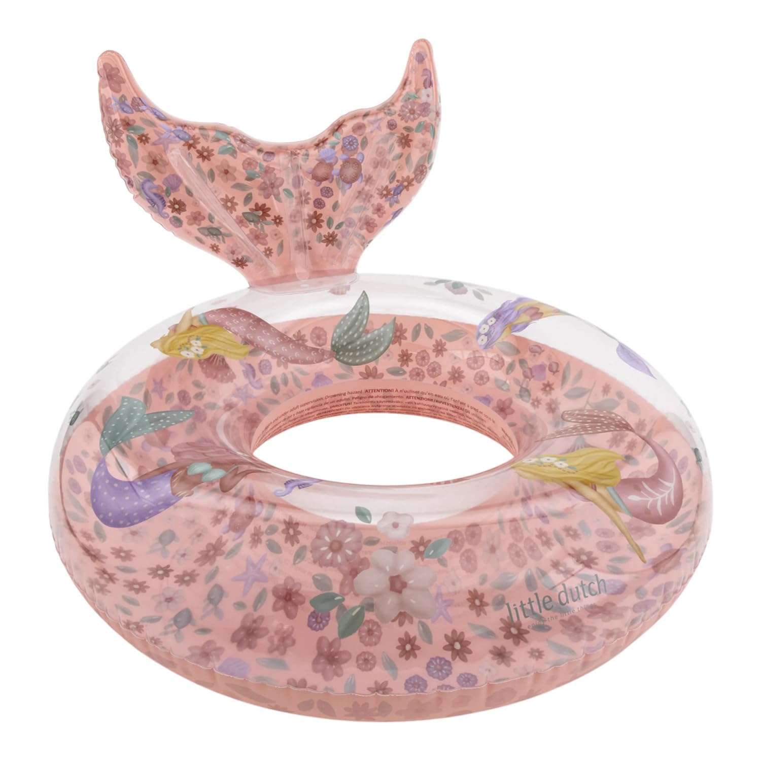 Little Dutch Dreamy Mermaid - Galleggiante gonfiabile per bambine dai 3 anni in su, colore: Rosa