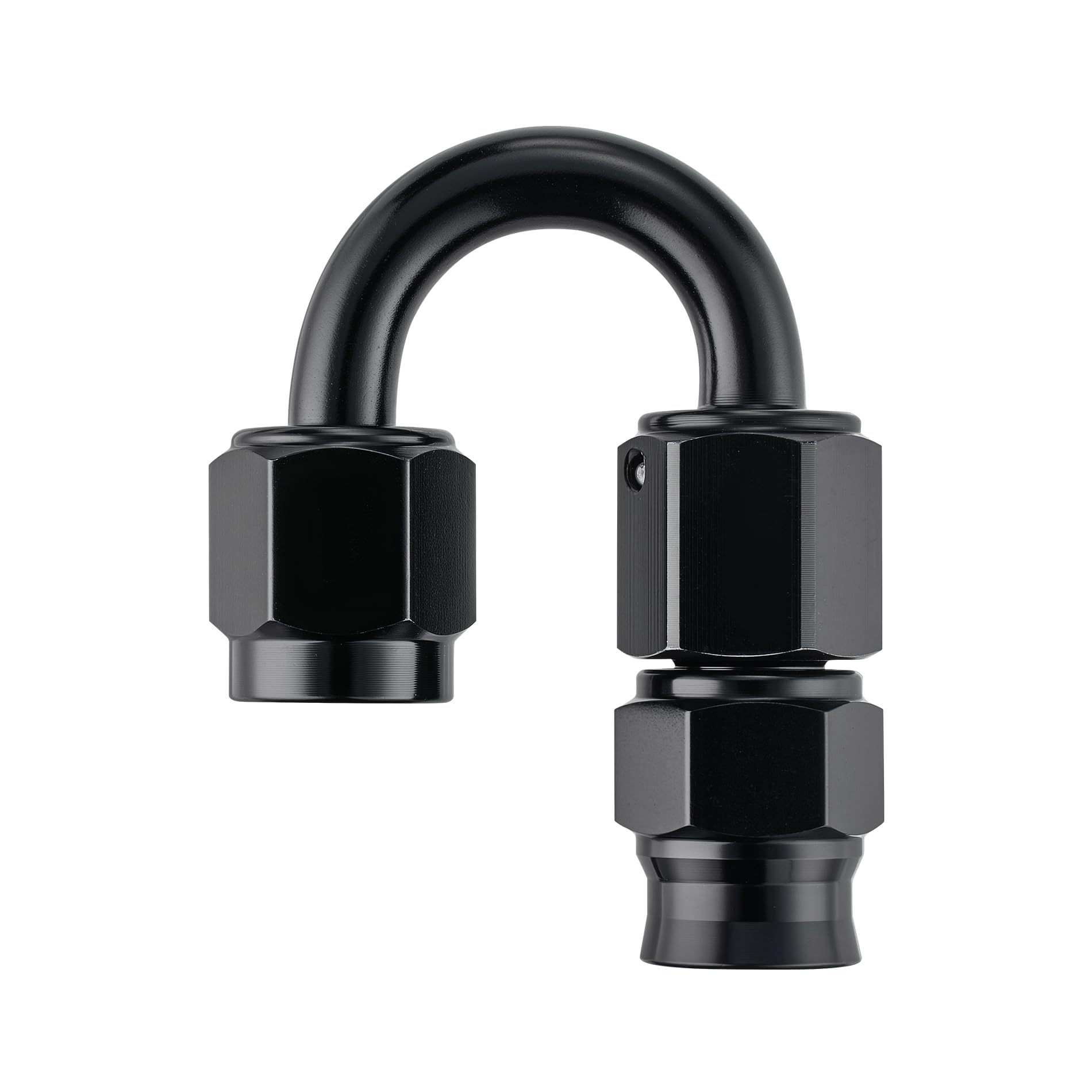 EVIL ENERGY 3AN PTFE Hose End Fitting 180 Degree Black for PTFE Hose Only