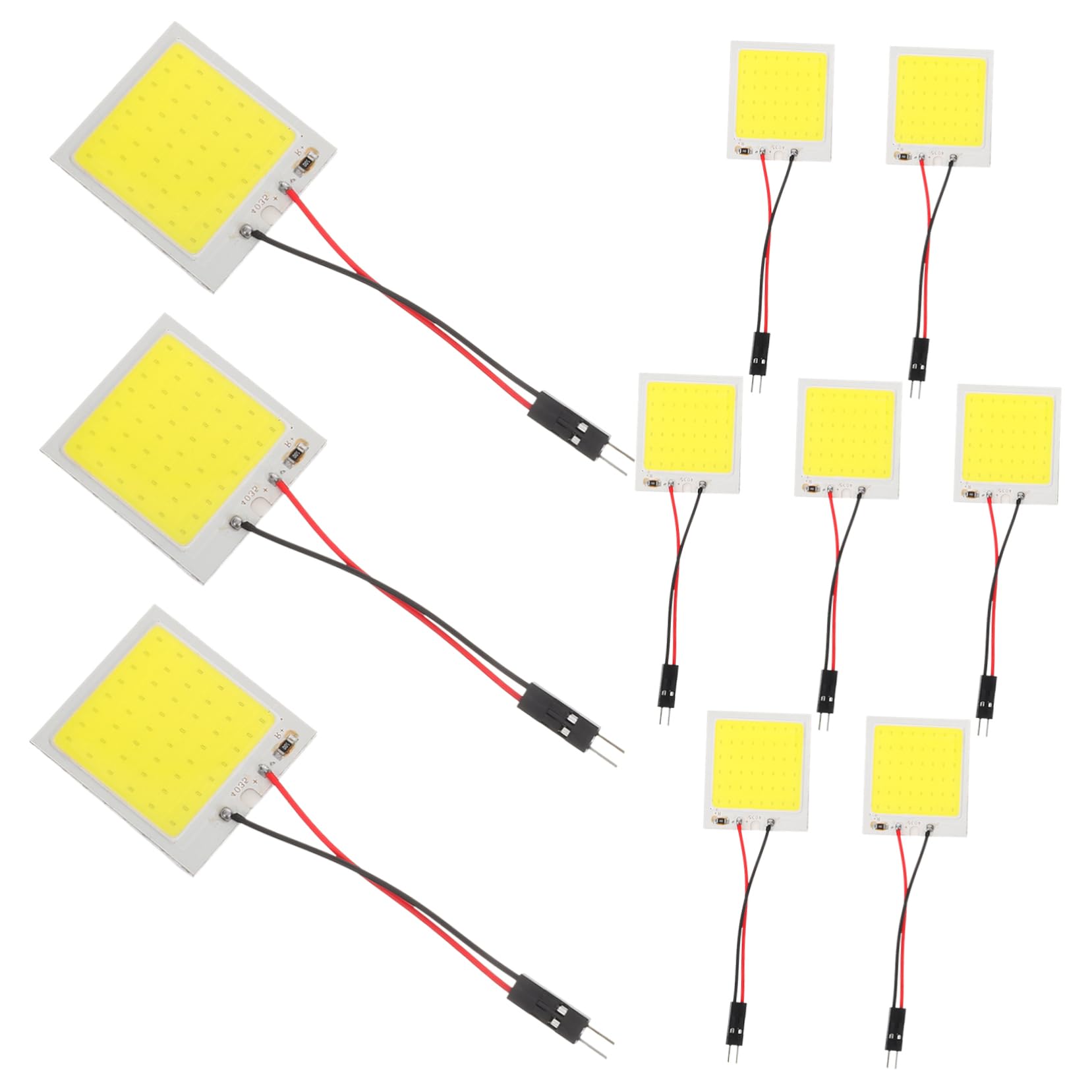 PACKOVE 10pcs LED Panel Dome Lights for Car Interior Reading LED Bright Illumination Versatile Ceiling Roof Light for Trucks Rvs and Trailers Long Lifespan