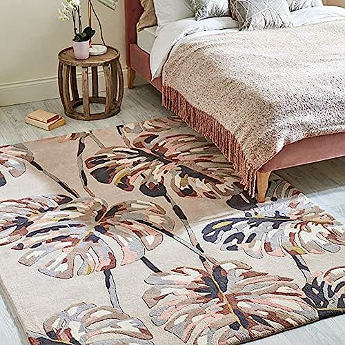 Image of Carpet Mahal Handmade Handwoven Tufted Made of 100% Soft Blended Wool Export Quality Carpets with 1 Inch Thickness (5x7 Feet) Color Multi