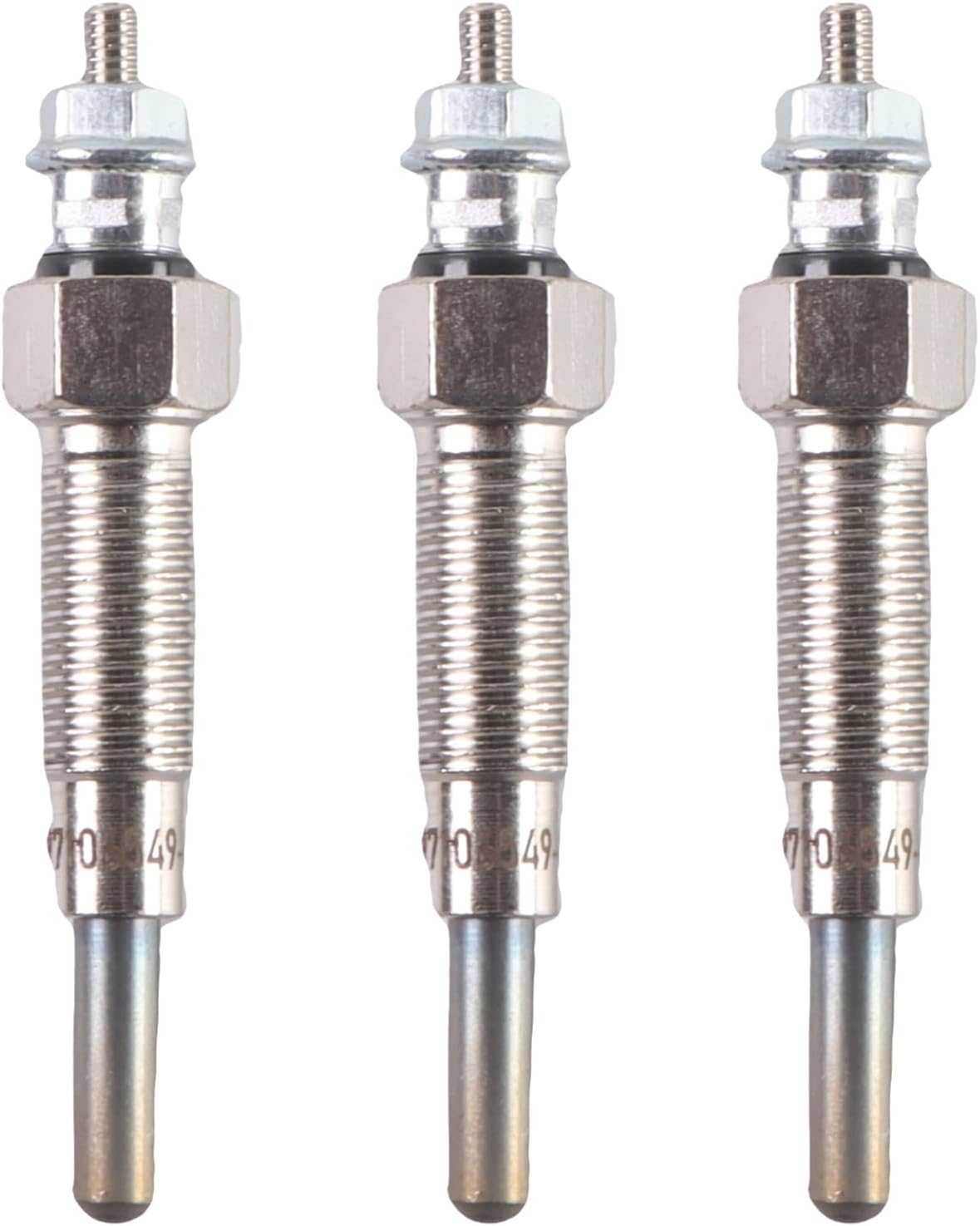 3pcs 3LB1 3LD1 3LD2 Glow Plugs 8-97106549-4 8971065494 for Hitachi EX40U EX50U EX29 EX30 EX32 EX35 EX36 John Deere 50ZTS 35ZTS 27ZTS Doosan SOLAR 030 Excavator