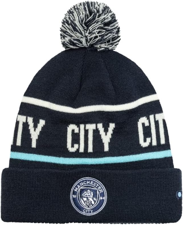Fan Ink Manchester City - Vision Pom Beanie Blue