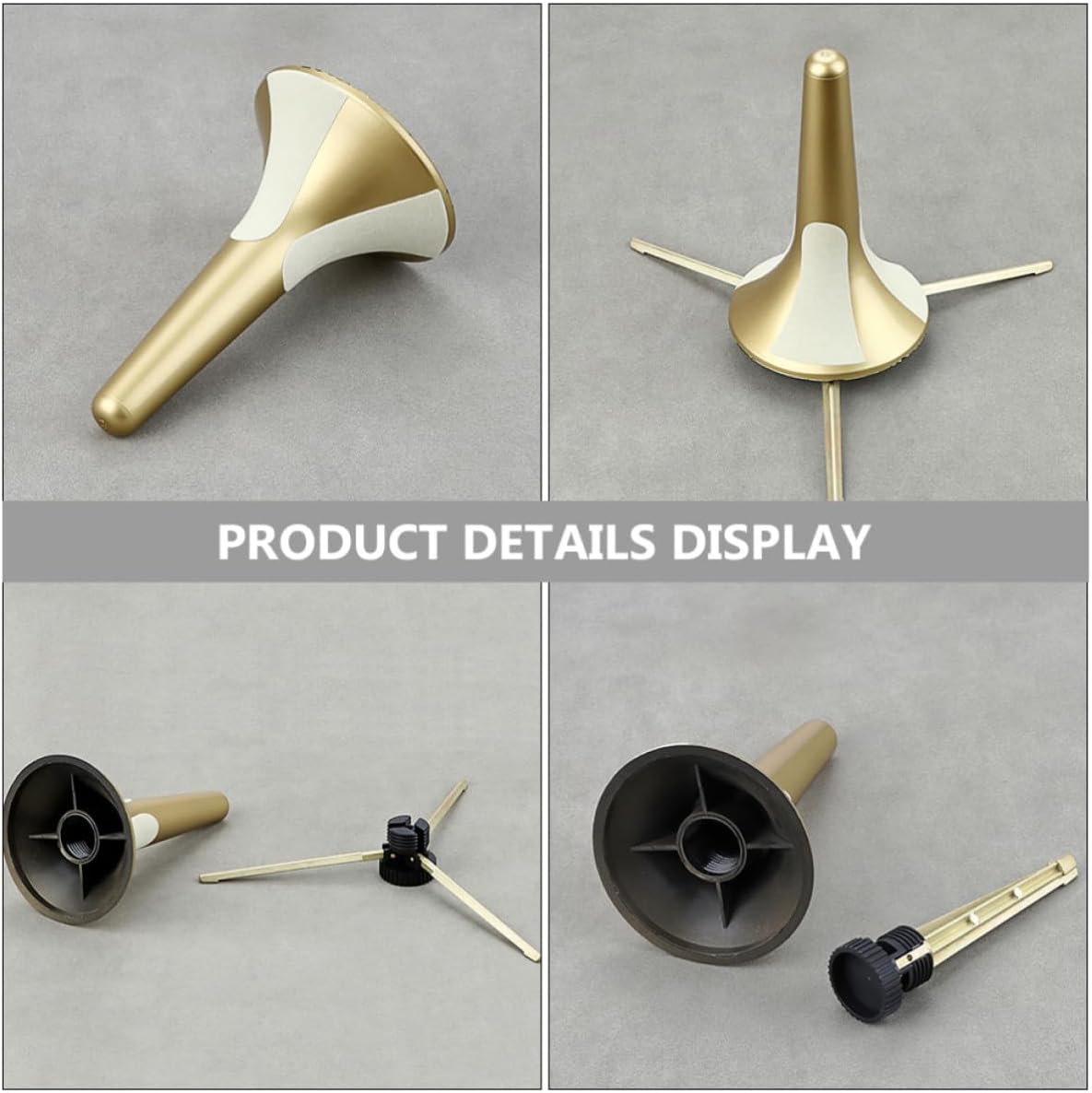 Portable 3 Leg Metal Trumpet Stand Holder for Wind Instruments