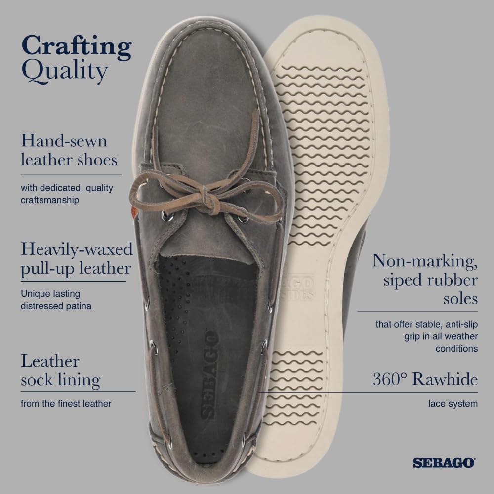 Sebago Docksides Portland Crazy H MokassinsHomme