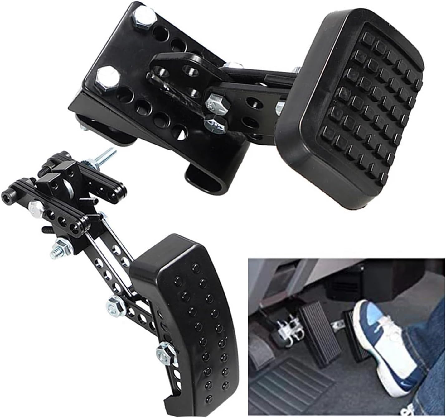 2Pcs Gas and Brake Pedal Extenders Compatible for Short Drivers People Non Slip for Car Kart Car Accessories Brake Pedal Extender