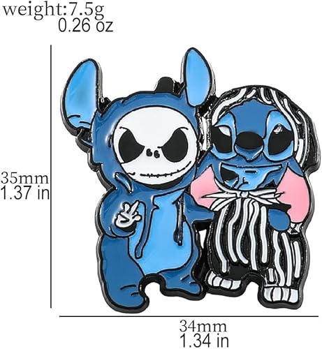 Miniatura 6 de Ohana - Alfileres esmaltados de puntada de anime Ohana Means Family Stitch Pines de solapa para mujeres, hombres, niñas, niños, broche, mochila,