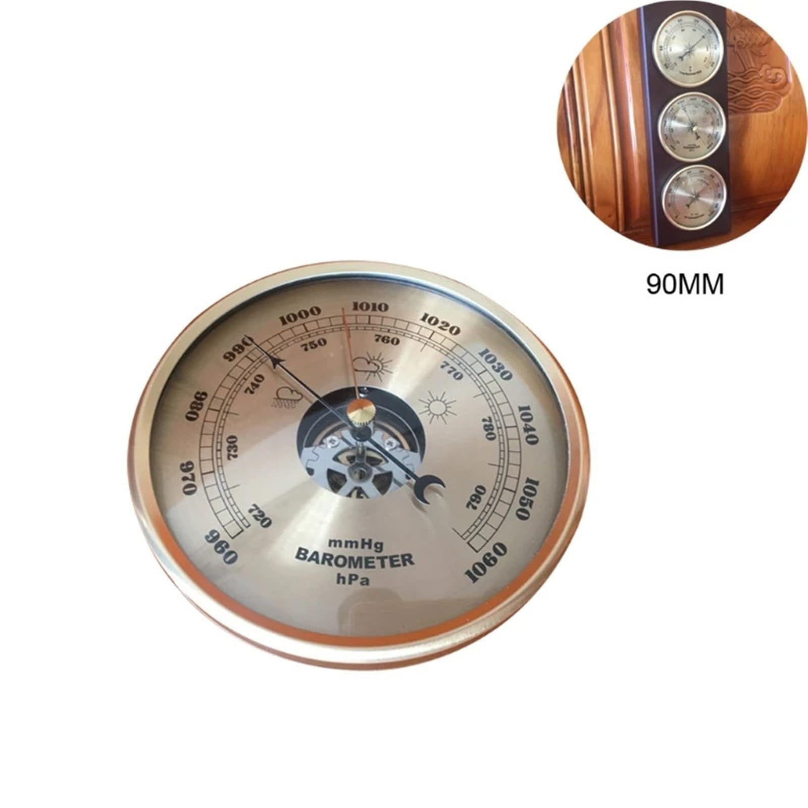 Wandbarometer An der Wand montiertes Barometer-Luftdrucküberwachungsinstrument. Genaue Wettervorhersage. Wettervorhersage