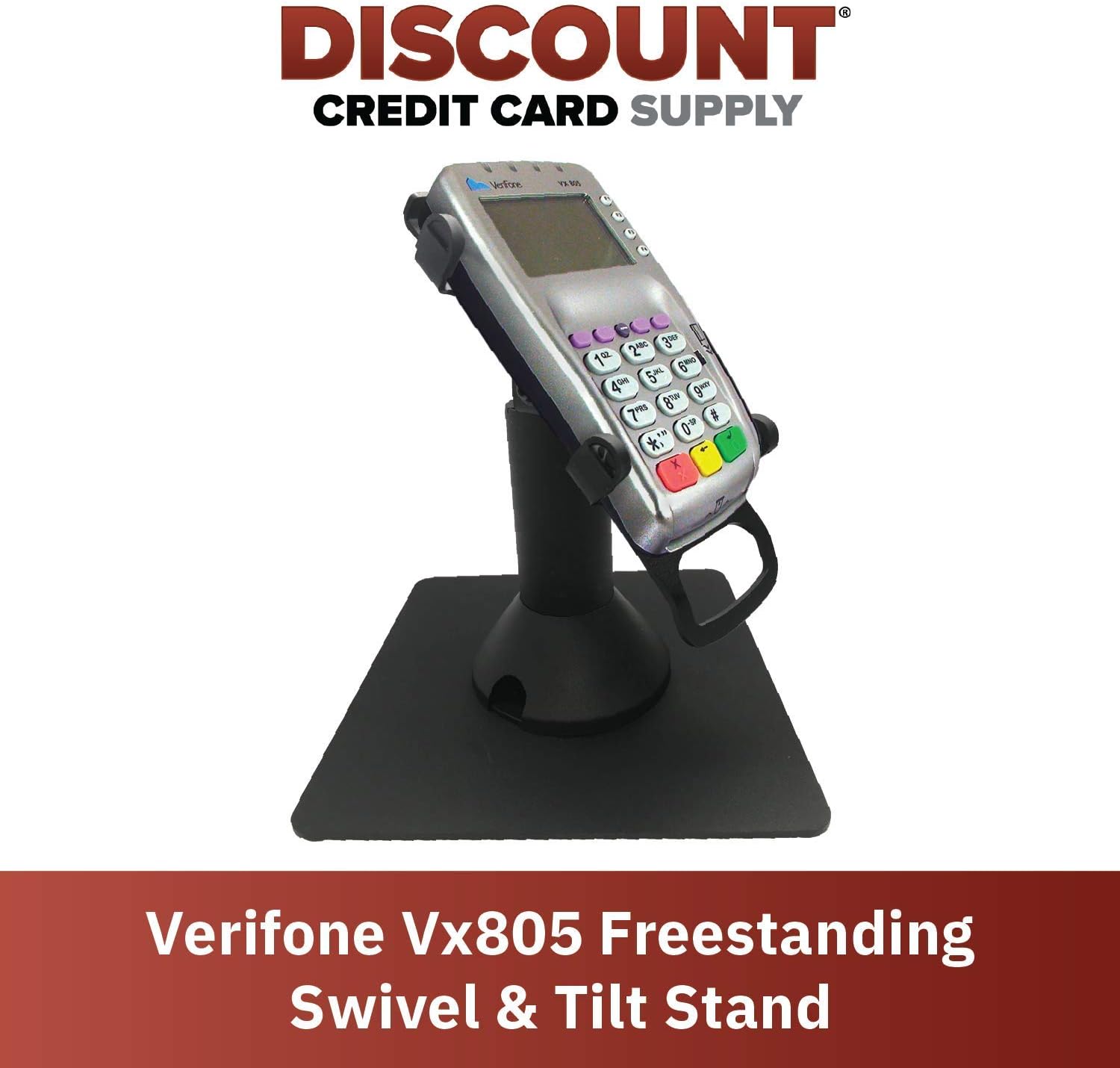 DCCStands Freestanding Swivel and Tilt Verifone Vx805 Terminal Stand
