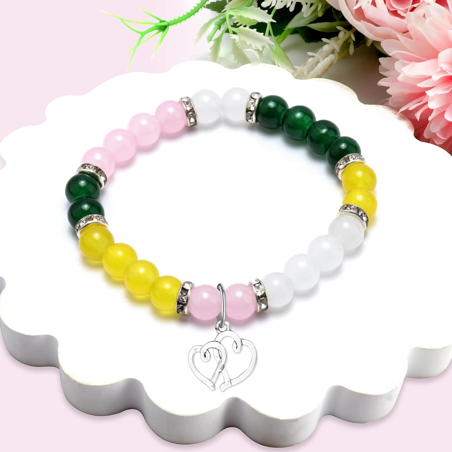 Friend Birthday Gifts for Best Friends Bestie BFF Beaded Bracelet Unique Friendship Gift Long Distance Gift for Her Mothers Day Christmas Birthday Present for Women Jewelry Bracelet with Message Card - Image 5