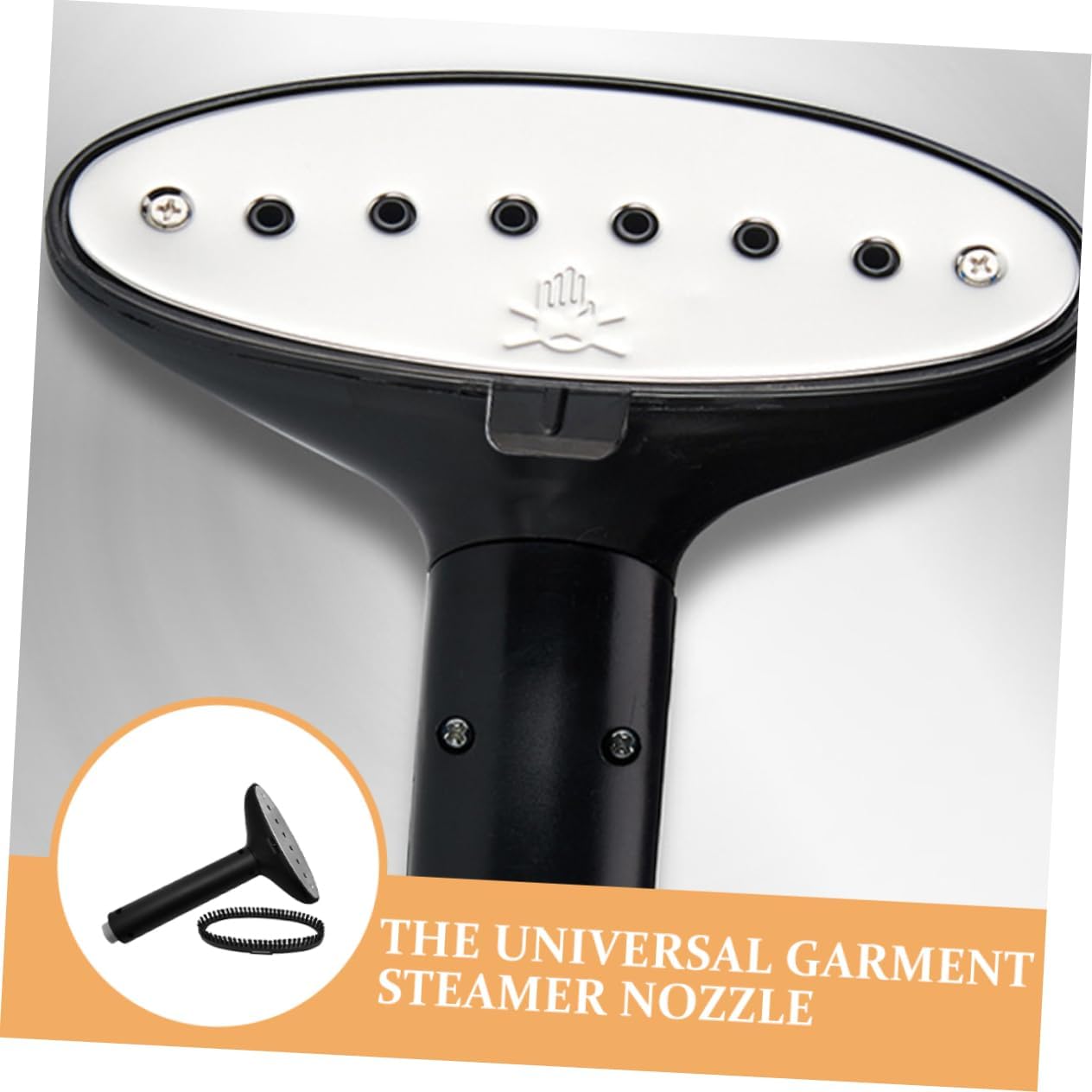 Amosfun Universal Garment Steamer Long Steam Nozzle with Brush Handheld Ironing Tool for Clothes Replacement Accessory for Home and Shop Use Efficient Wrinkle Remover