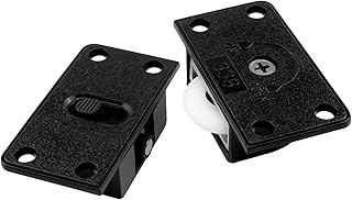 Lovelysp Closet Cabinet Sliding Door Wheel Household Cabinet Sliding Door Wheel Sliding Door Mute Wheel for Closet Doors, Cabinet Doors, Sliding Door Hardware Wheels (with mounting Screws)-1set