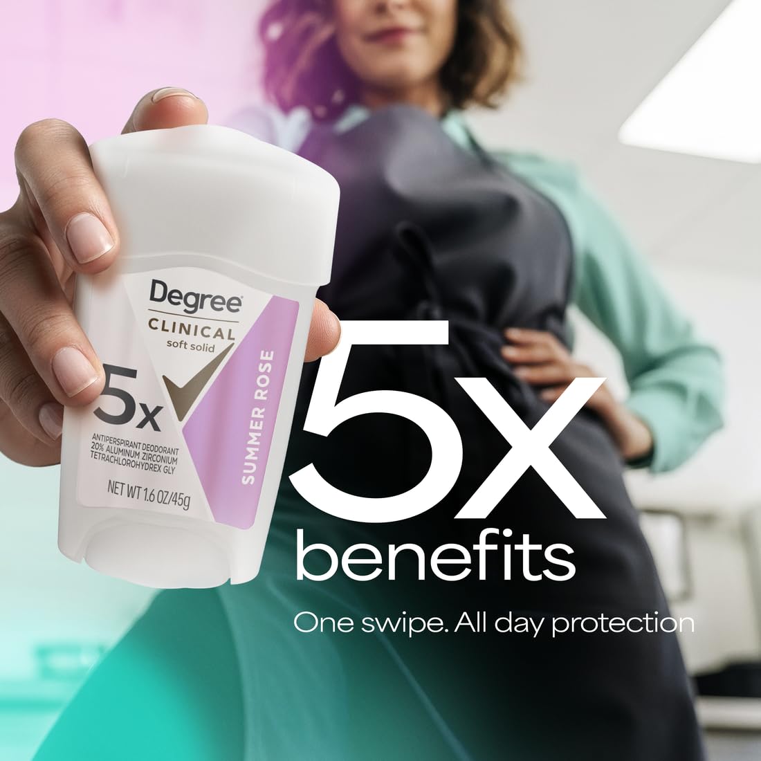 Degree Clinical Protection Antiperspirant and Deodorant, Summer Strength, 1.7 Ounce by Degree
