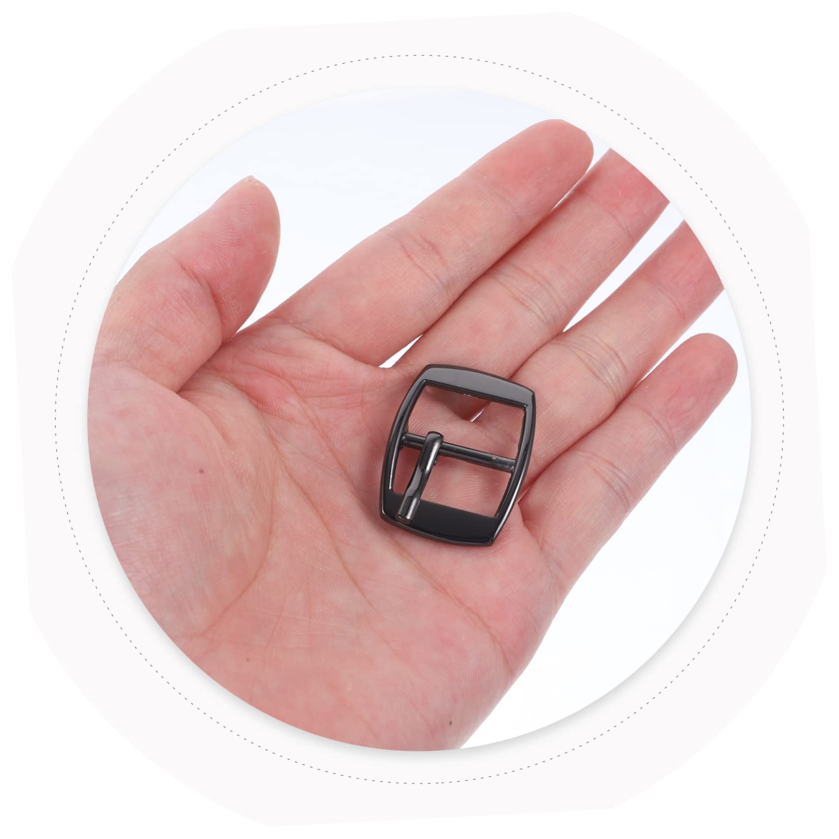 NUOBESTY 40pezzi Fibbie Per Cintura Chiusure Regolabili Per Artigianato Fibbia Singola Ardiglione Design Elegante e Facile Da Installare Per Cinture e Zaini