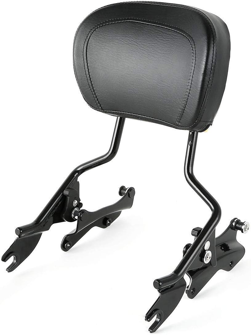 TCMT Detachable Passenger Backrest Sissy Bar With Stealth Luggage Rack 4 Point Docking Hardware Kits Fits For Harley Touring CVO Road Glide Street Glide Road King Electra Glide 2014-2025
